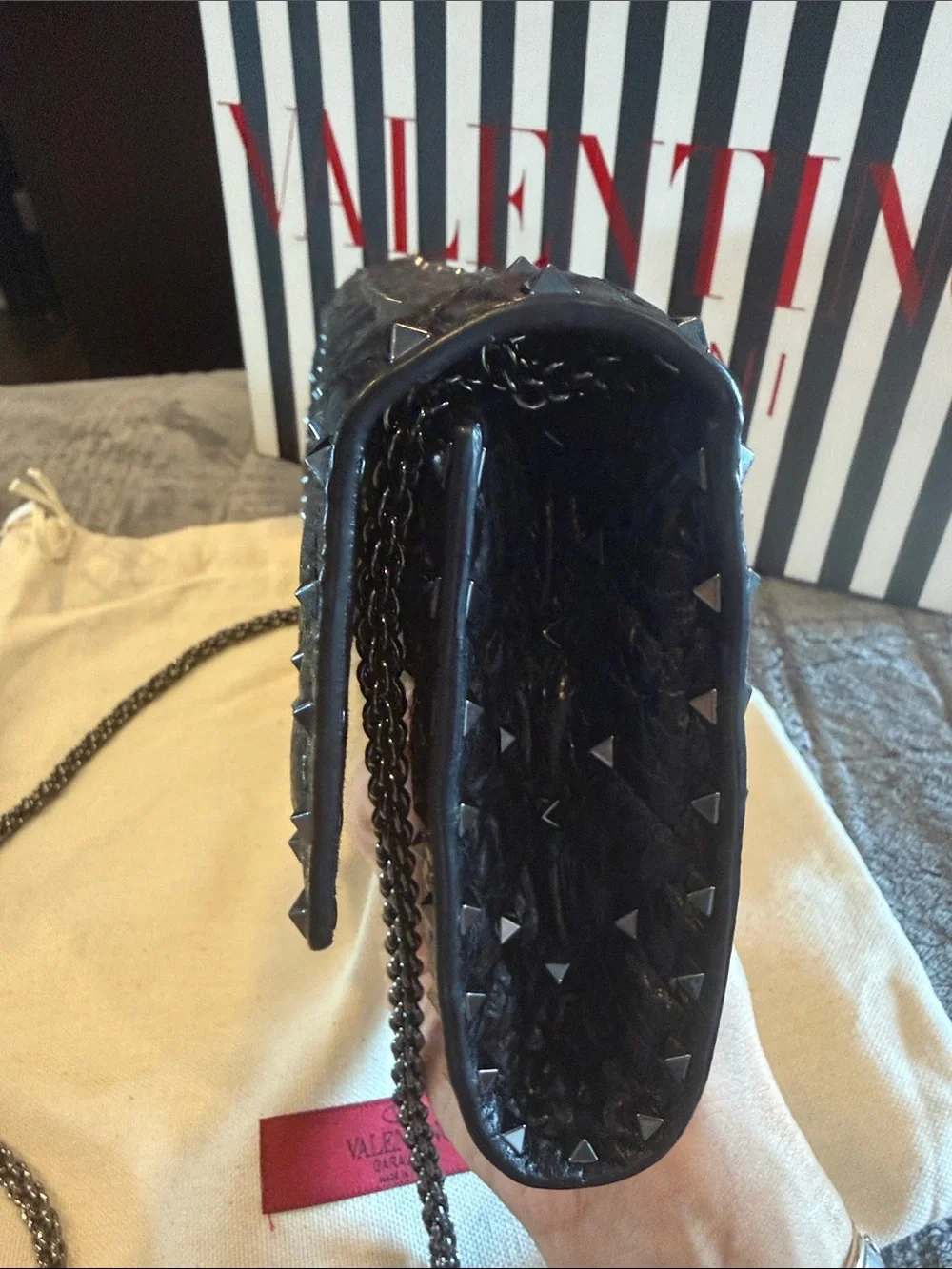 Valentino Garavani black quilted